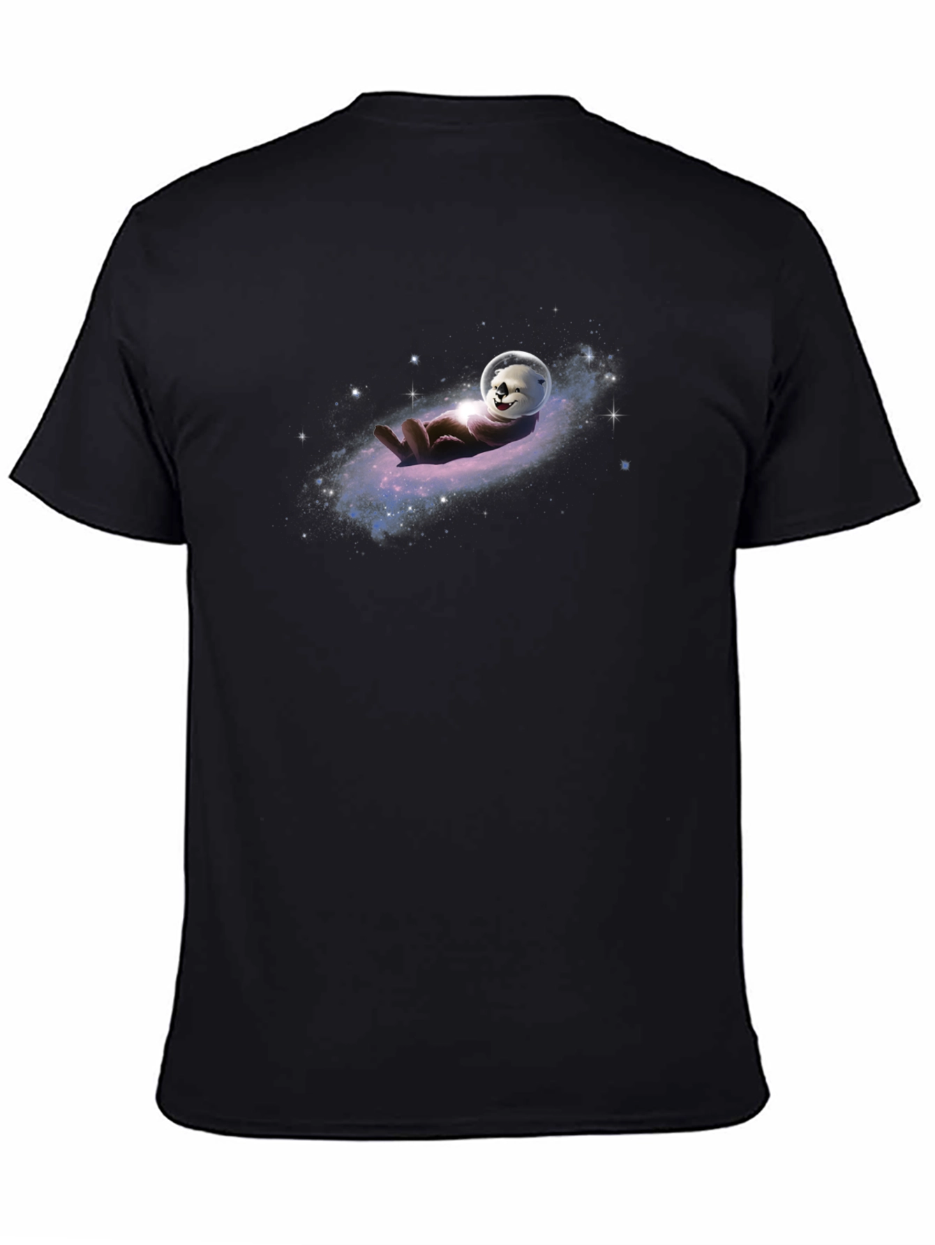 Otter in Space T-Shirt - Galaxy Design