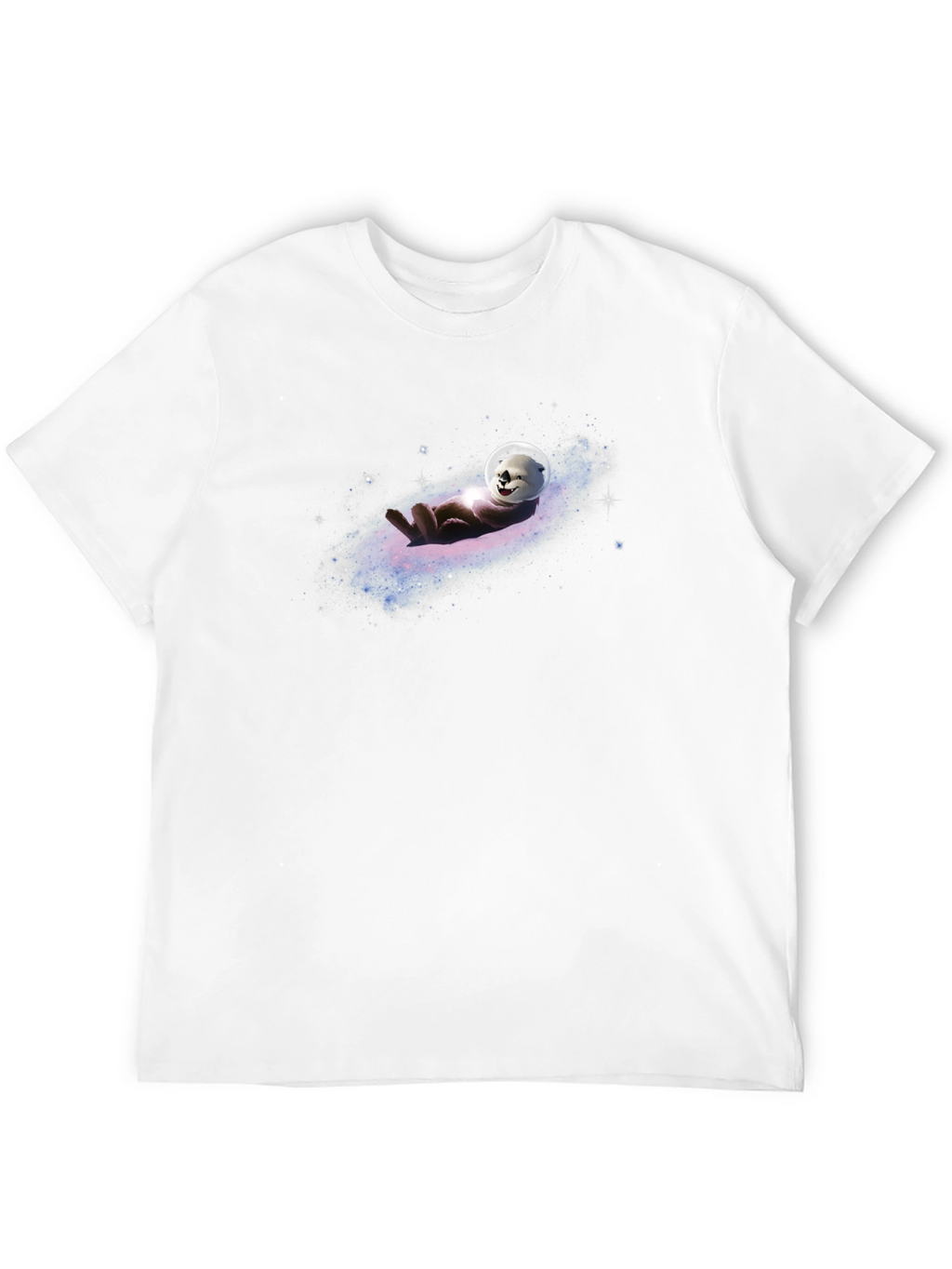 Otter in Space T-Shirt - Galaxy Design