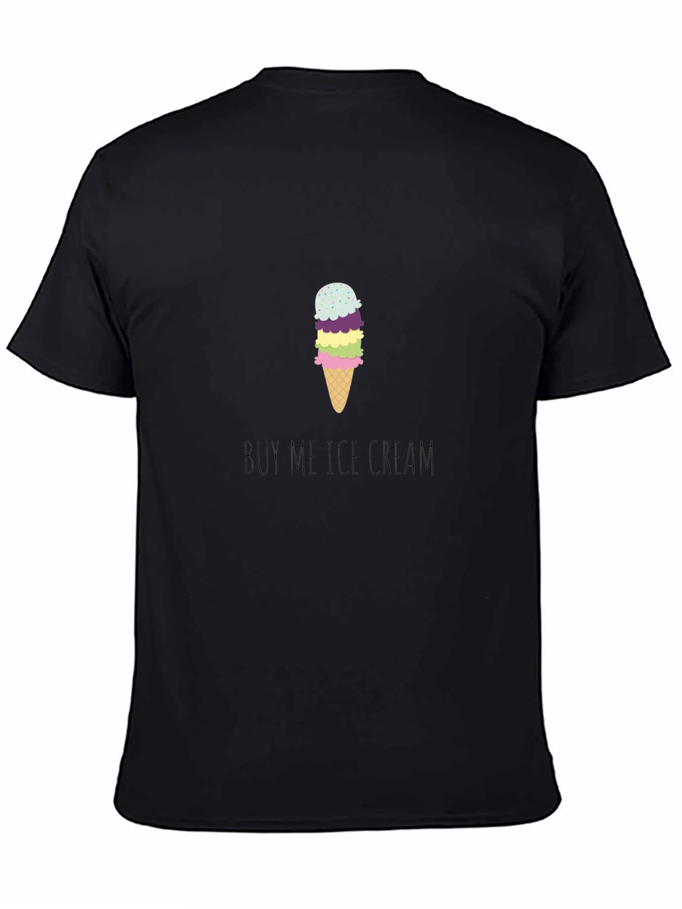 Buy Me Ice Cream Graphic Tee - Fun Casual T-Shirt
