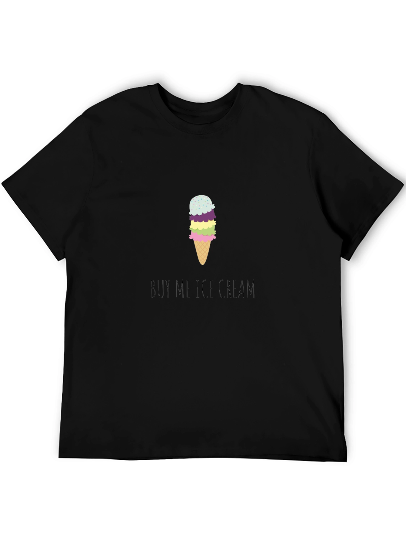 Buy Me Ice Cream Graphic Tee - Fun Casual T-Shirt