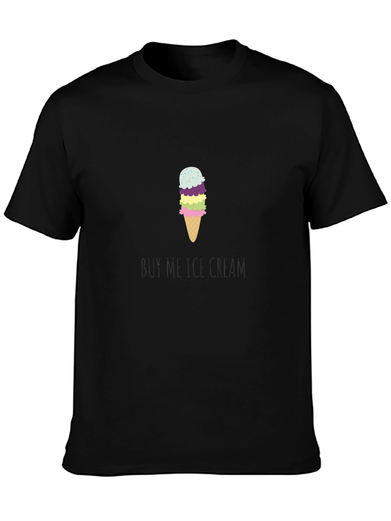 Buy Me Ice Cream Graphic Tee - Fun Casual T-Shirt