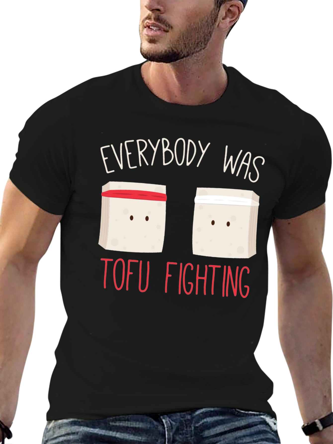 Everybody Was Tofu Fighting Black T-Shirt