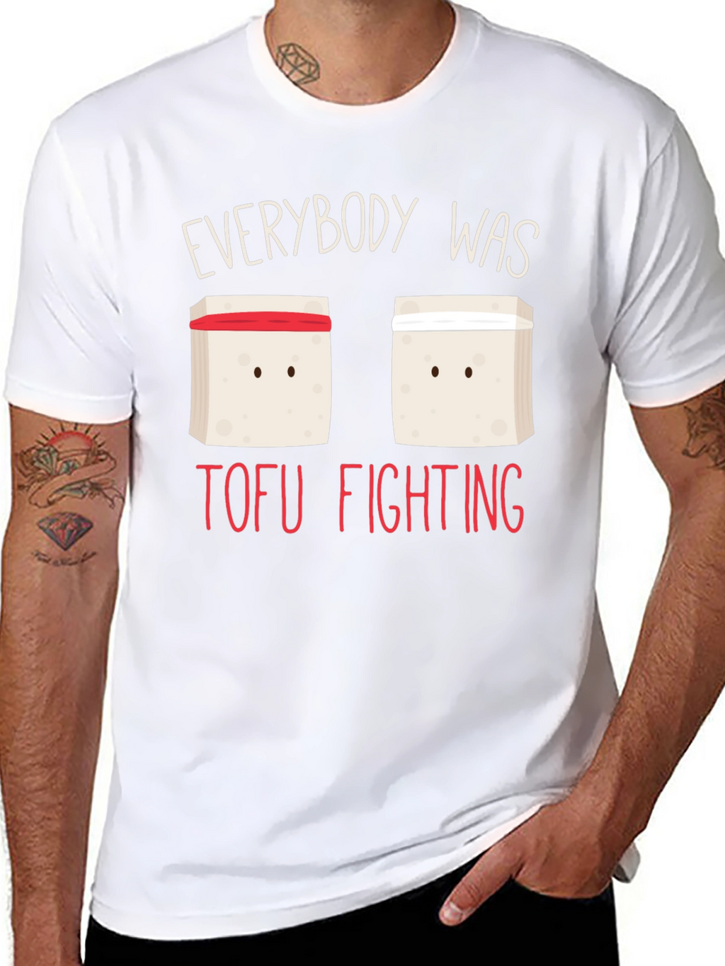 Everybody Was Tofu Fighting Black T-Shirt