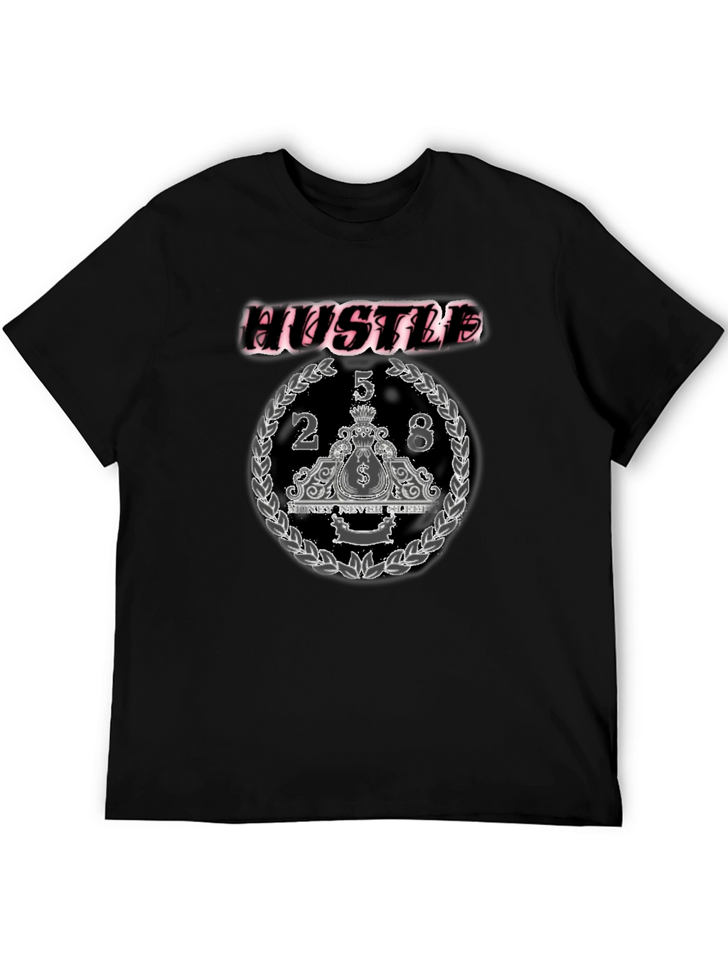 Hustle Graphic Tee - Money Never Sleeps