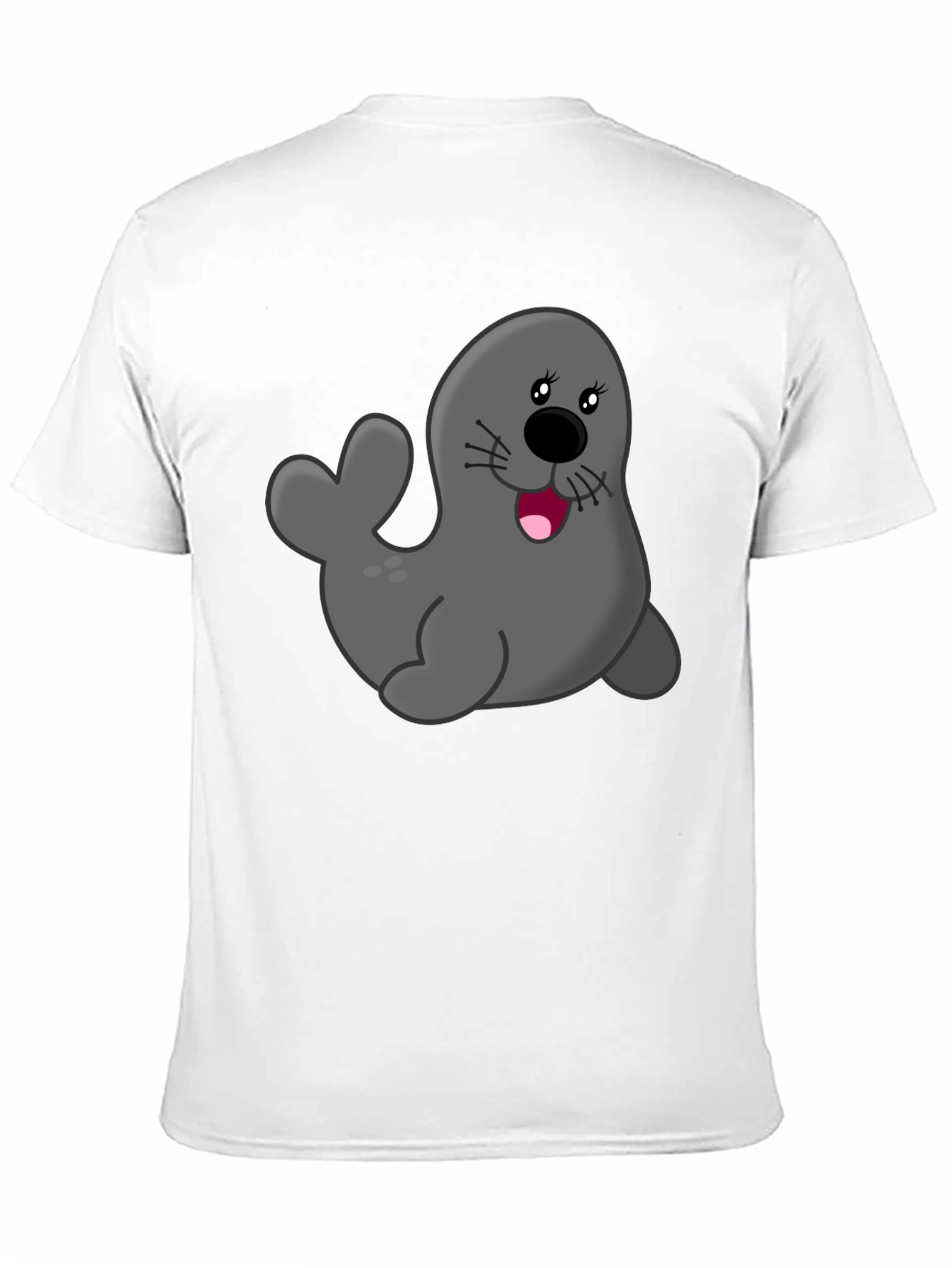 Seal Graphic Black T-Shirt