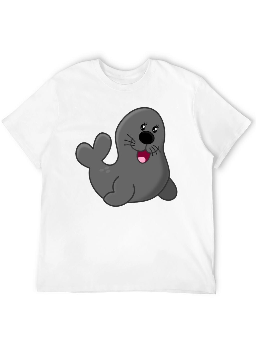 Seal Graphic Black T-Shirt