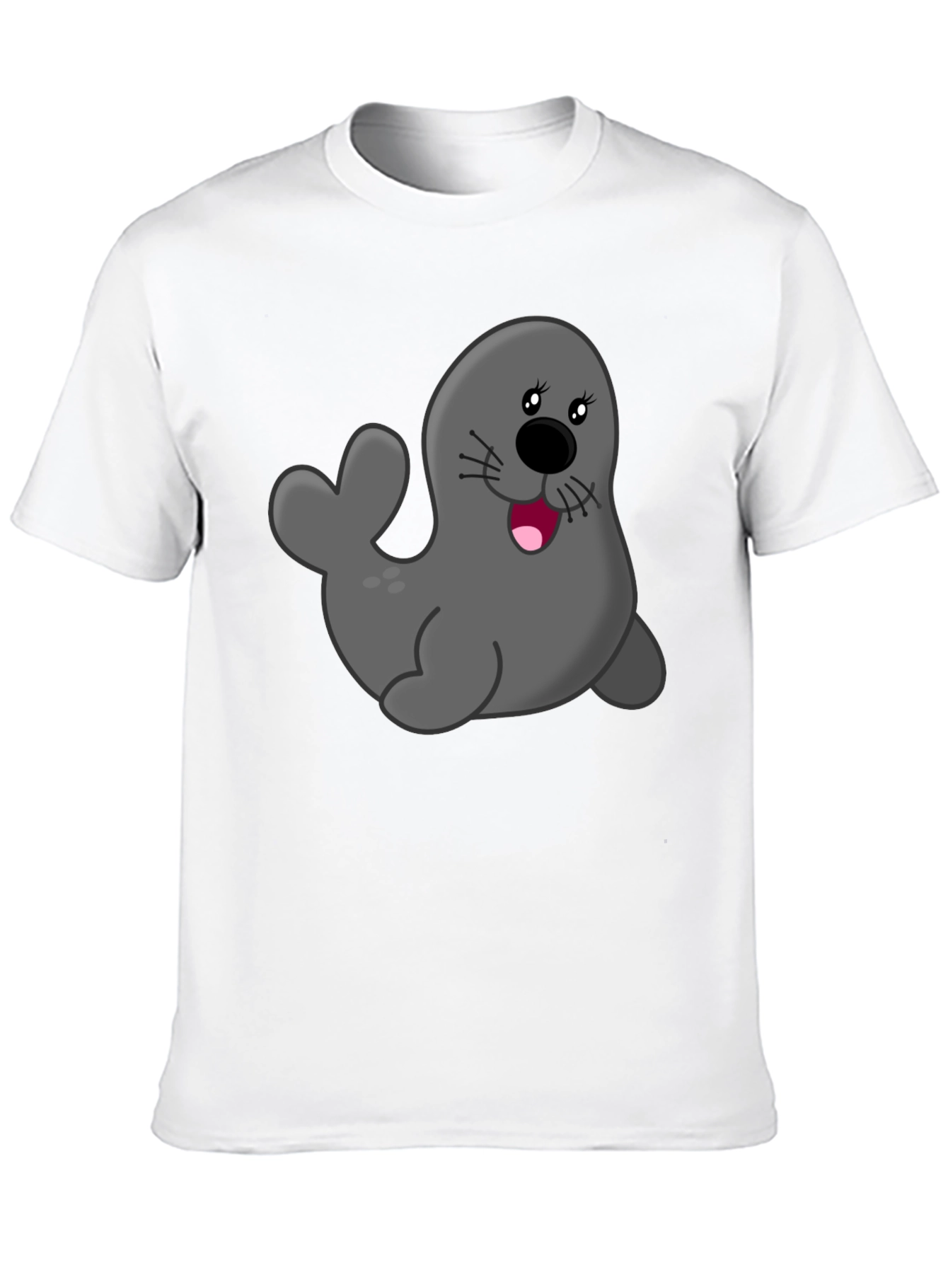 Seal Graphic Black T-Shirt
