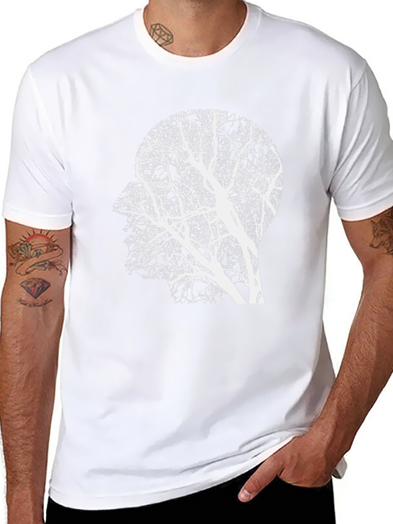 Mind Tree Graphic Tee - Unique Brain Tree Design