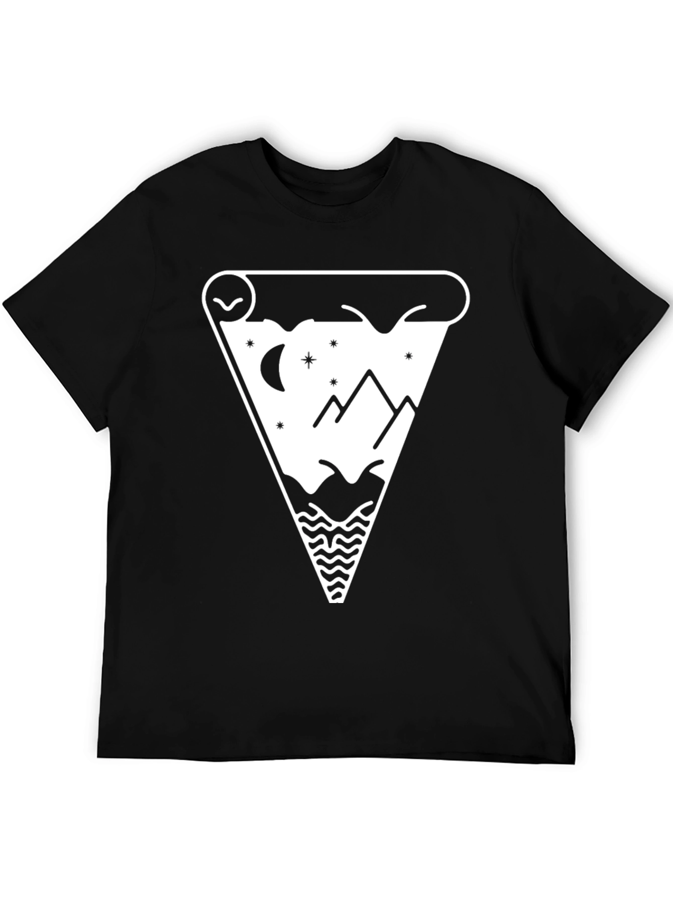 Mountainscape Pizza Slice Graphic Tee