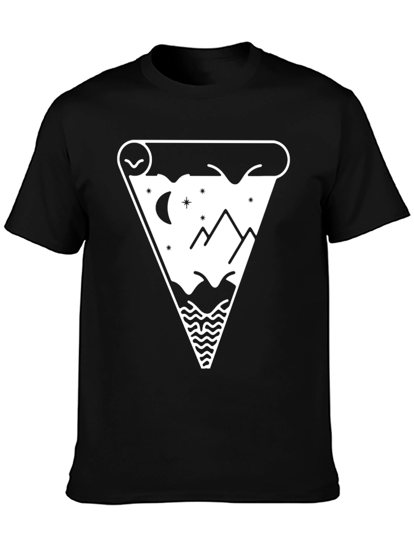 Mountainscape Pizza Slice Graphic Tee