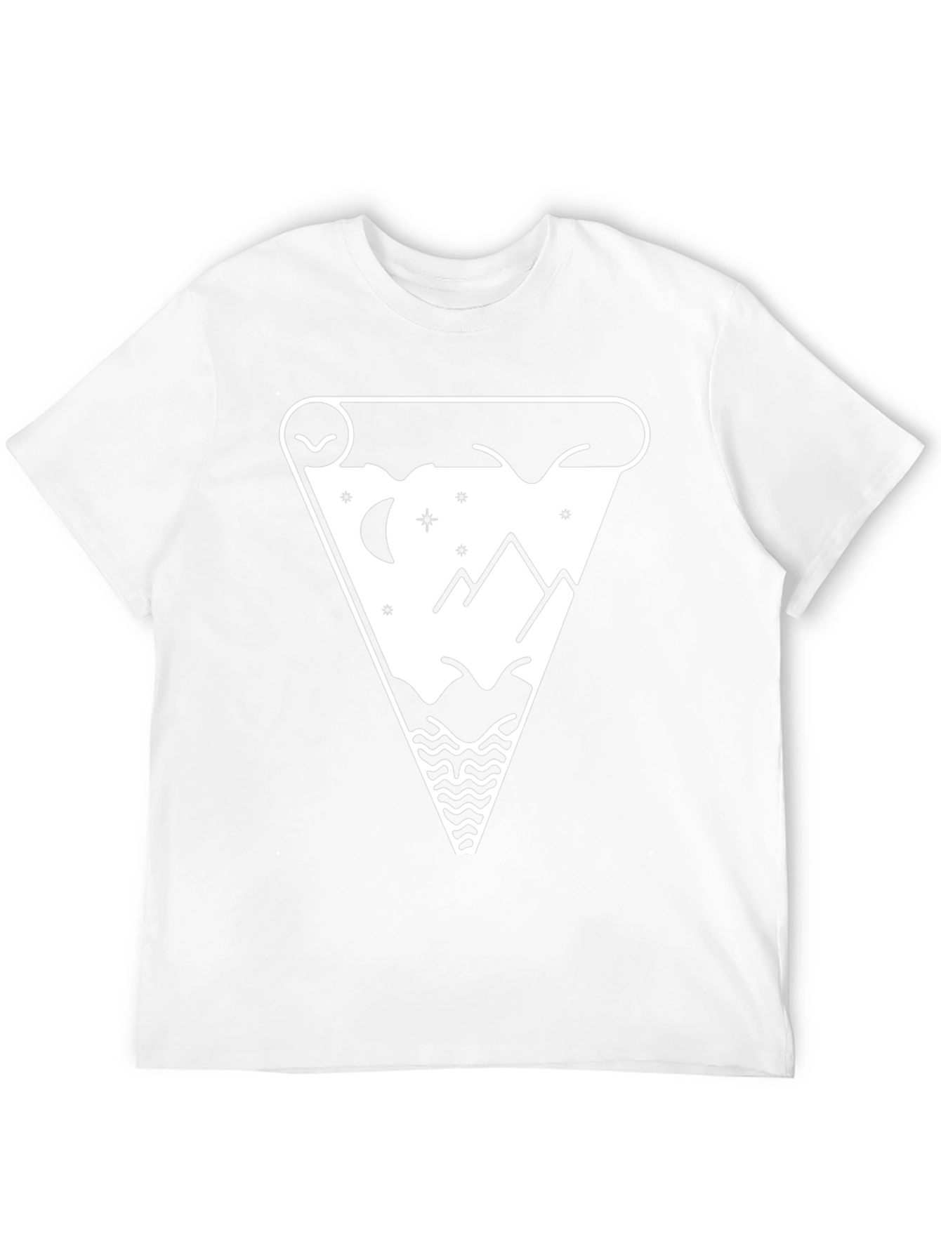 Mountainscape Pizza Slice Graphic Tee