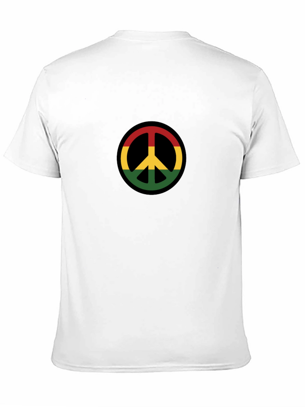 Rasta Peace Sign Black T-Shirt
