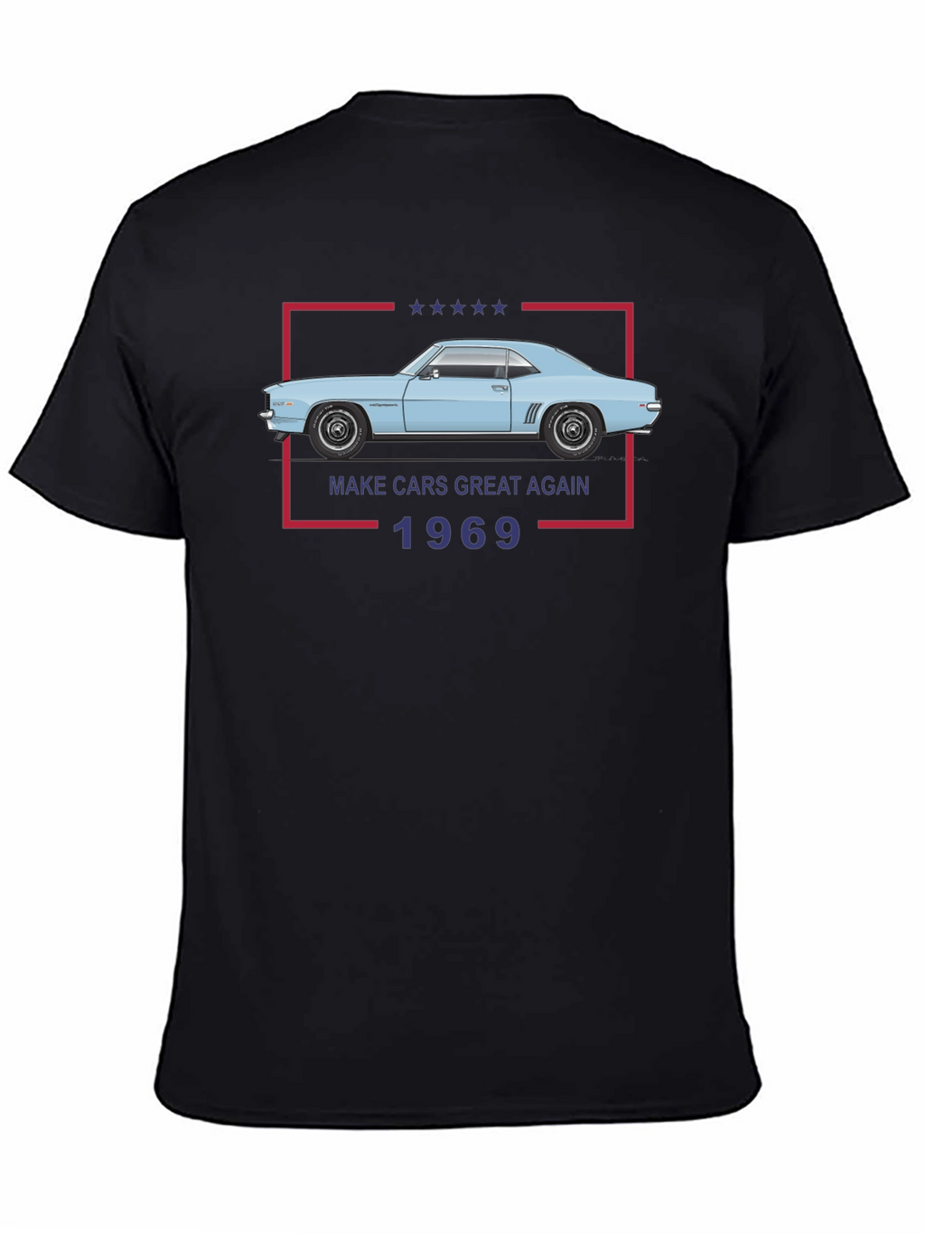 Make Cars Great Again 1969 Black T-Shirt