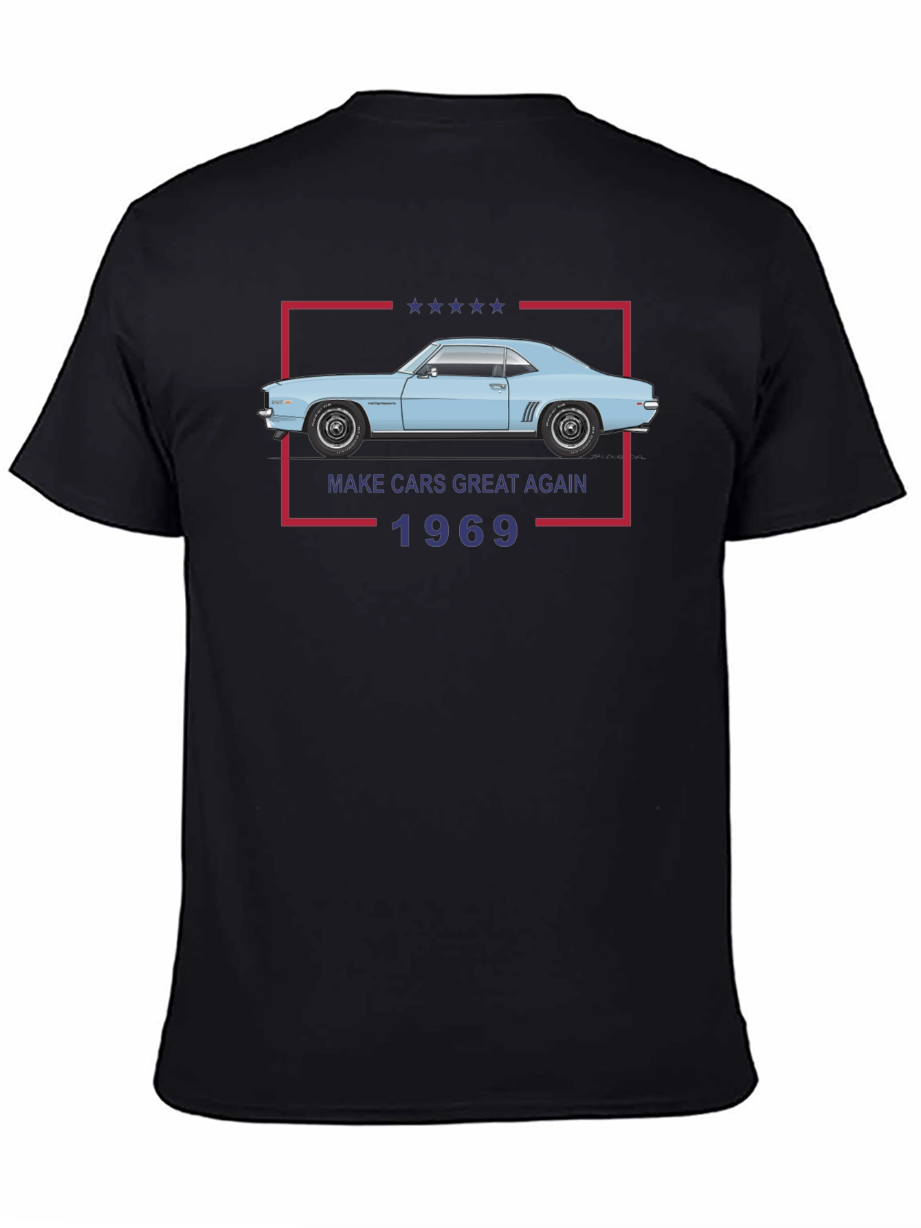 Make Cars Great Again 1969 Black T-Shirt