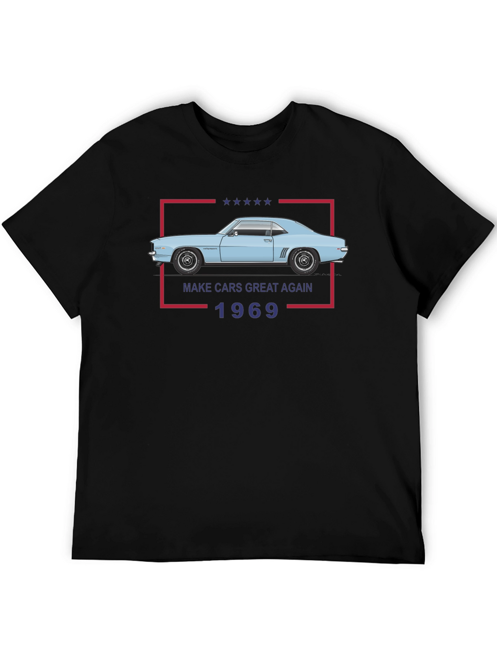 Make Cars Great Again 1969 Black T-Shirt