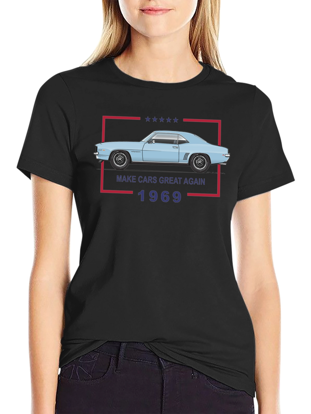 Make Cars Great Again 1969 Black T-Shirt