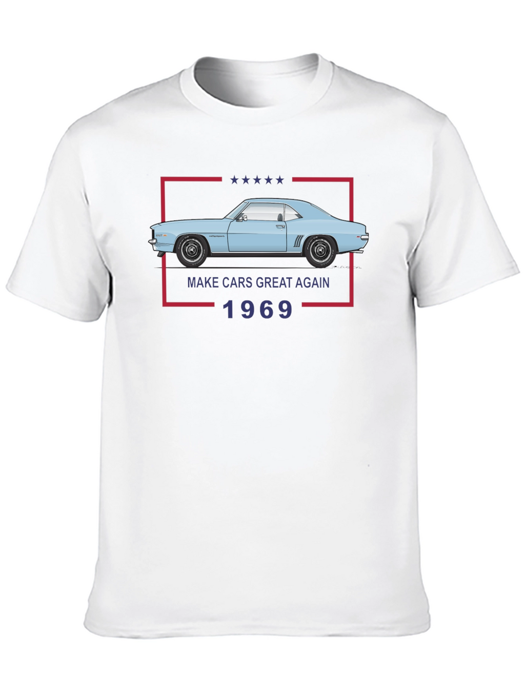 Make Cars Great Again 1969 Black T-Shirt