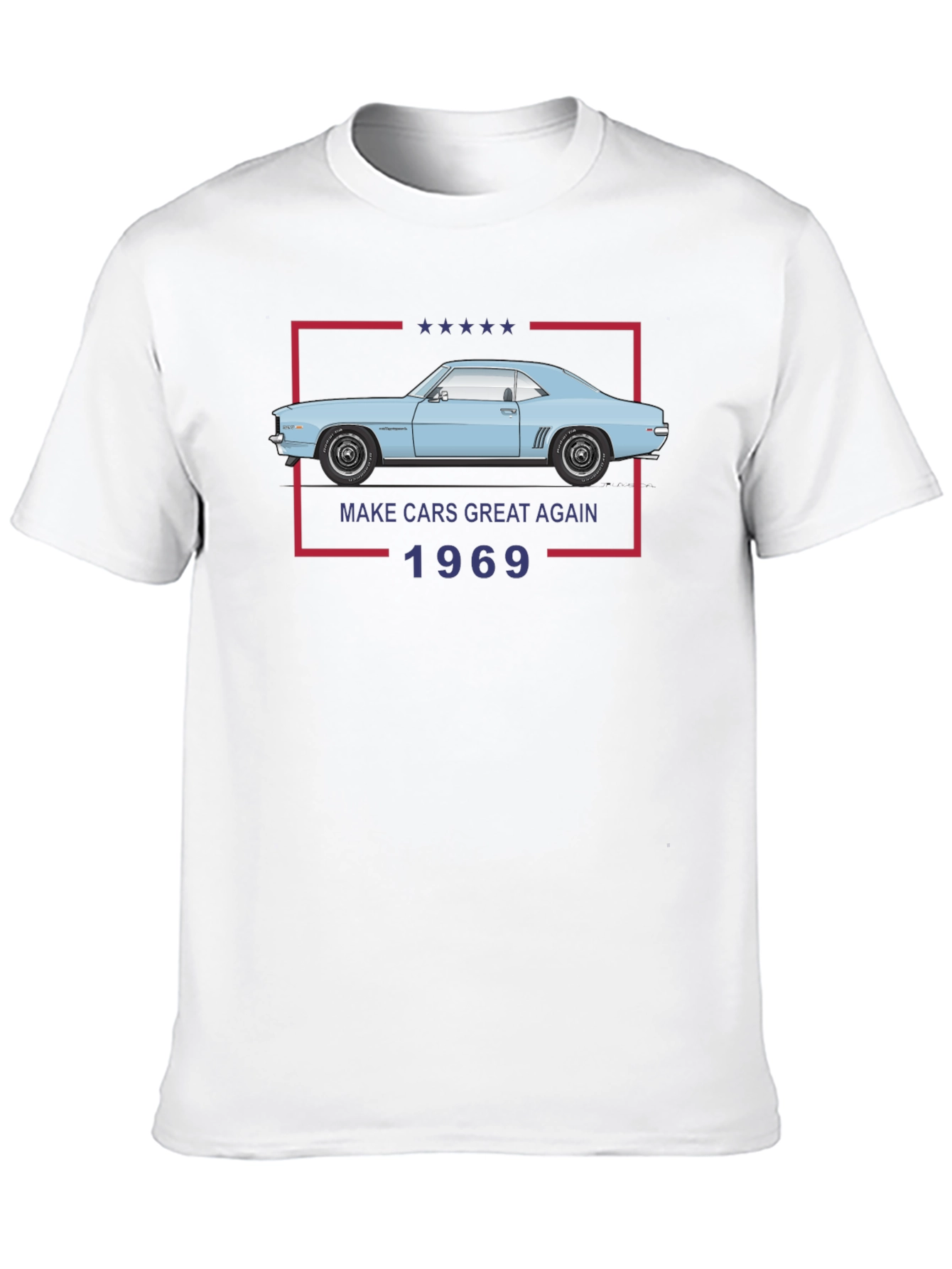 Make Cars Great Again 1969 Black T-Shirt