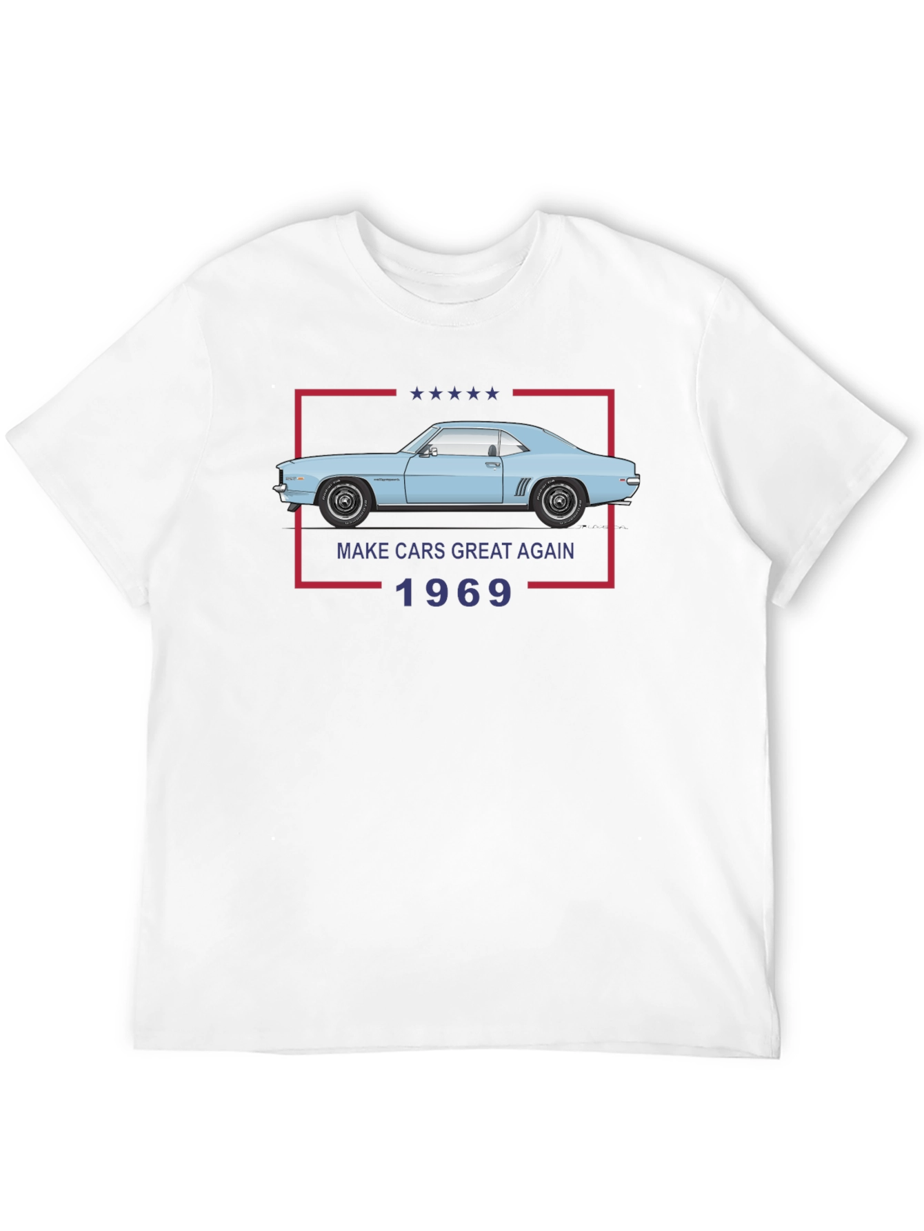 Make Cars Great Again 1969 Black T-Shirt