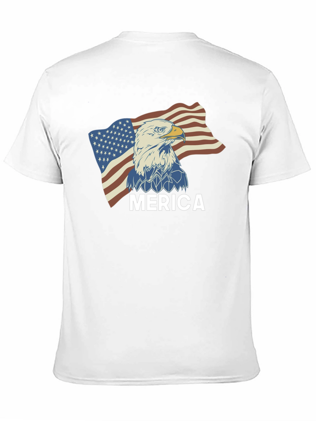 Mens Merica Eagle Flag Graphic Tee