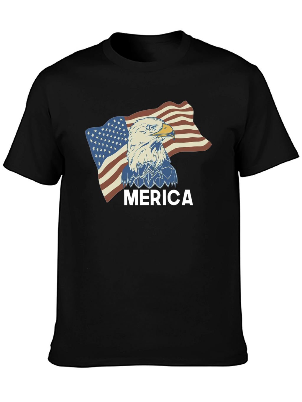 Mens Merica Eagle Flag Graphic Tee