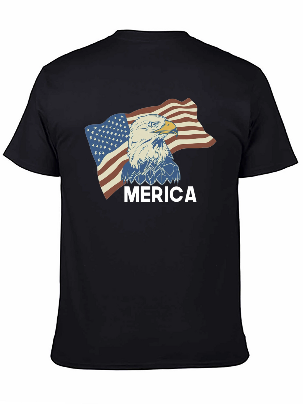 Mens Merica Eagle Flag Graphic Tee