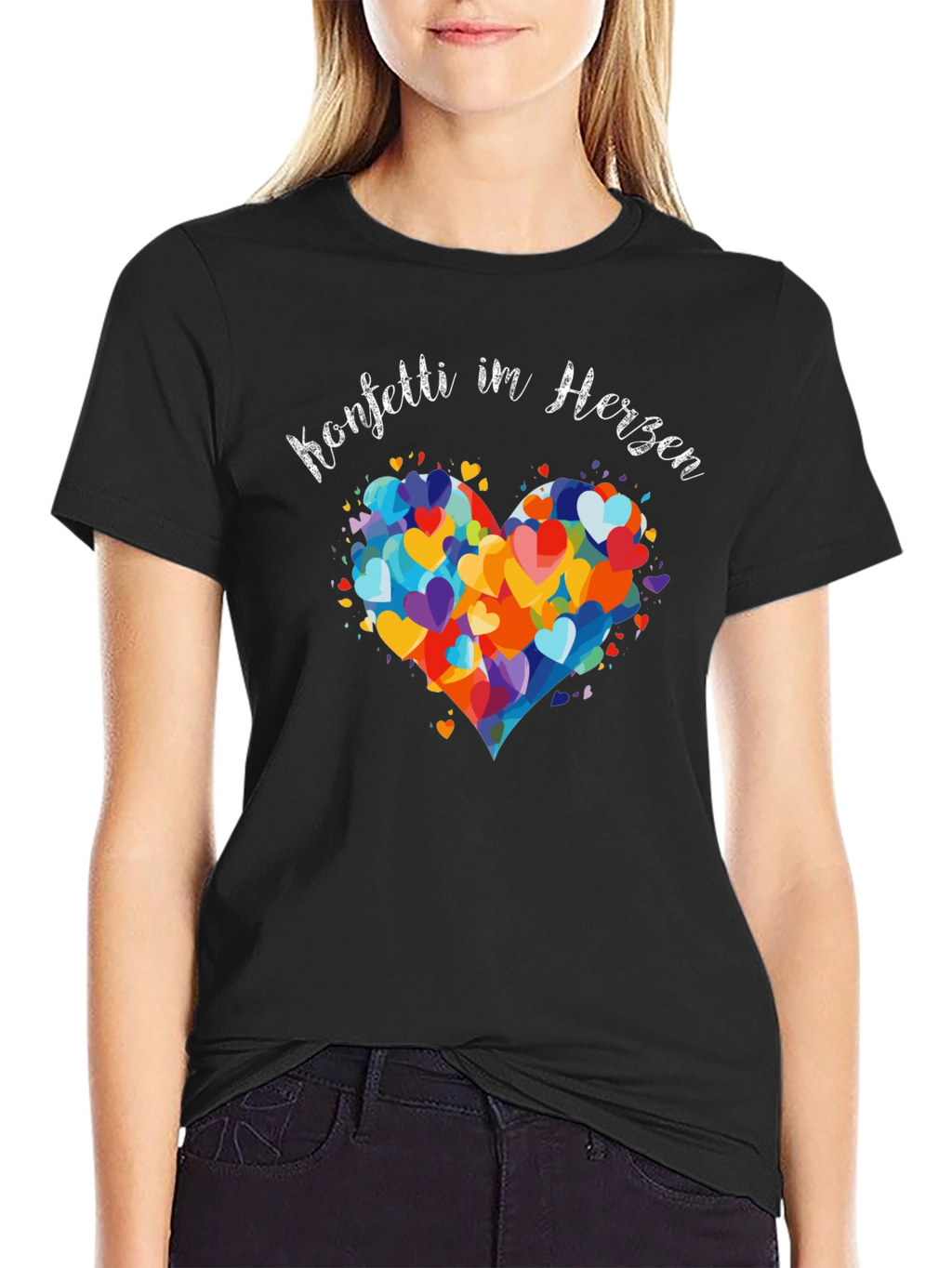 Confetti in Herzen Heart T-Shirt