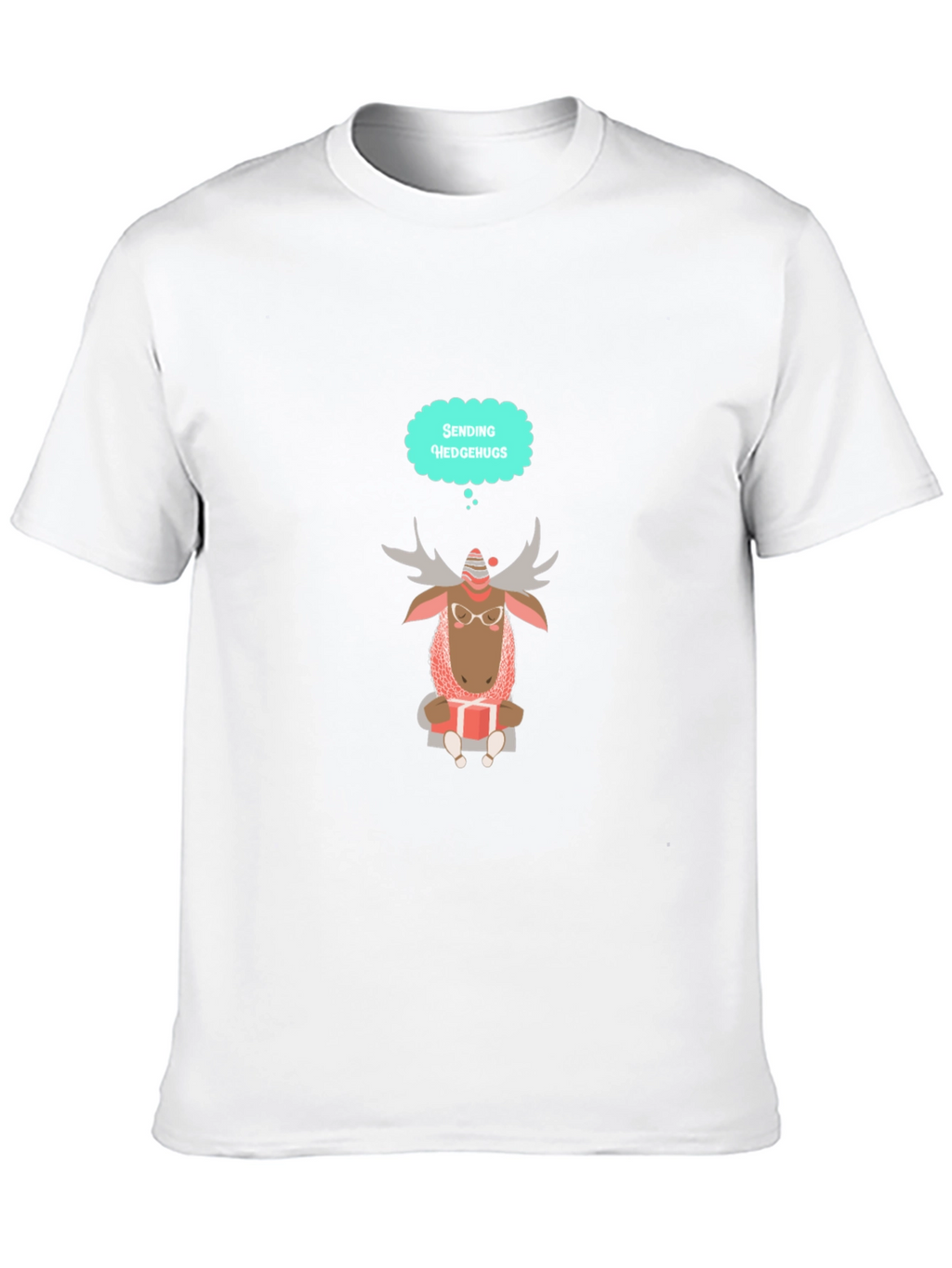 Moose Sending Hedgehugs T-Shirt