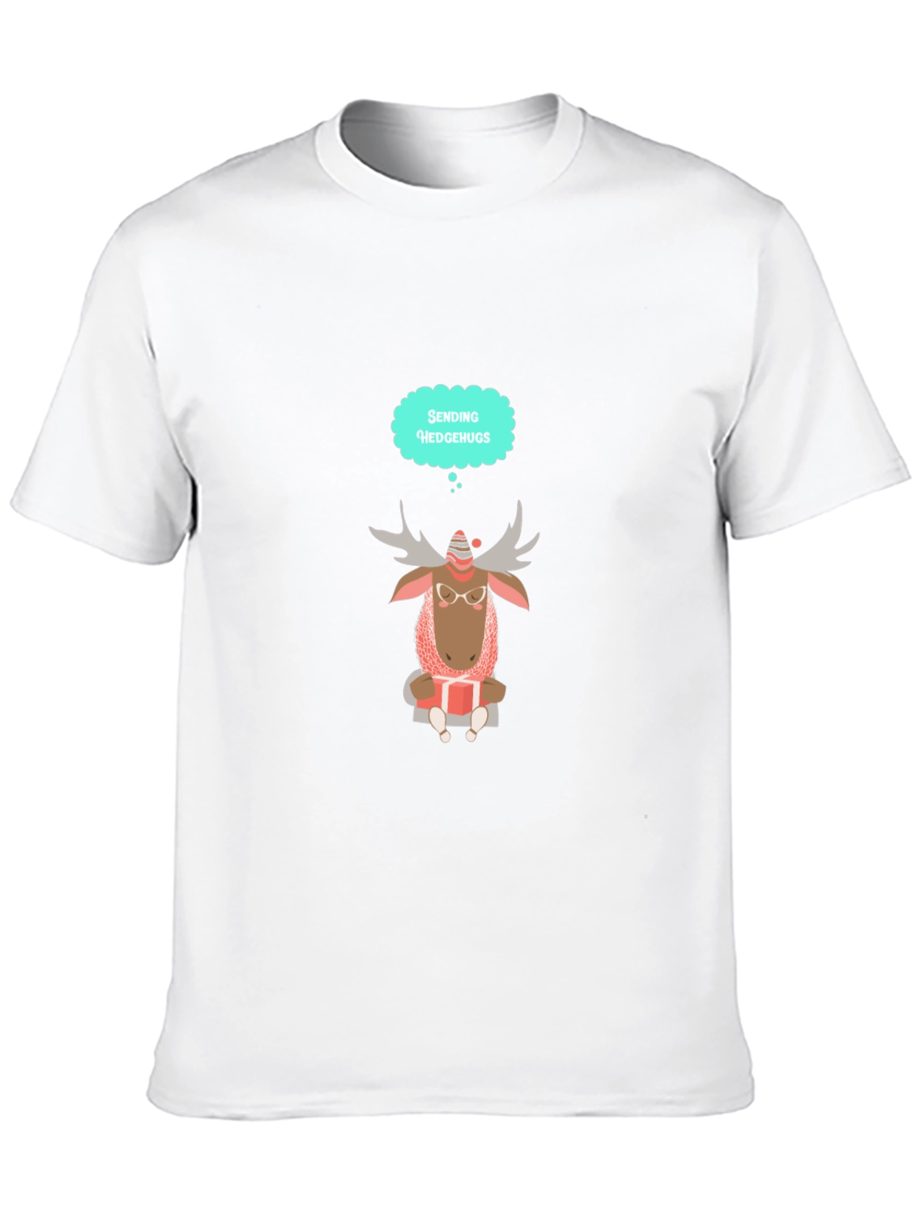 Moose Sending Hedgehugs T-Shirt