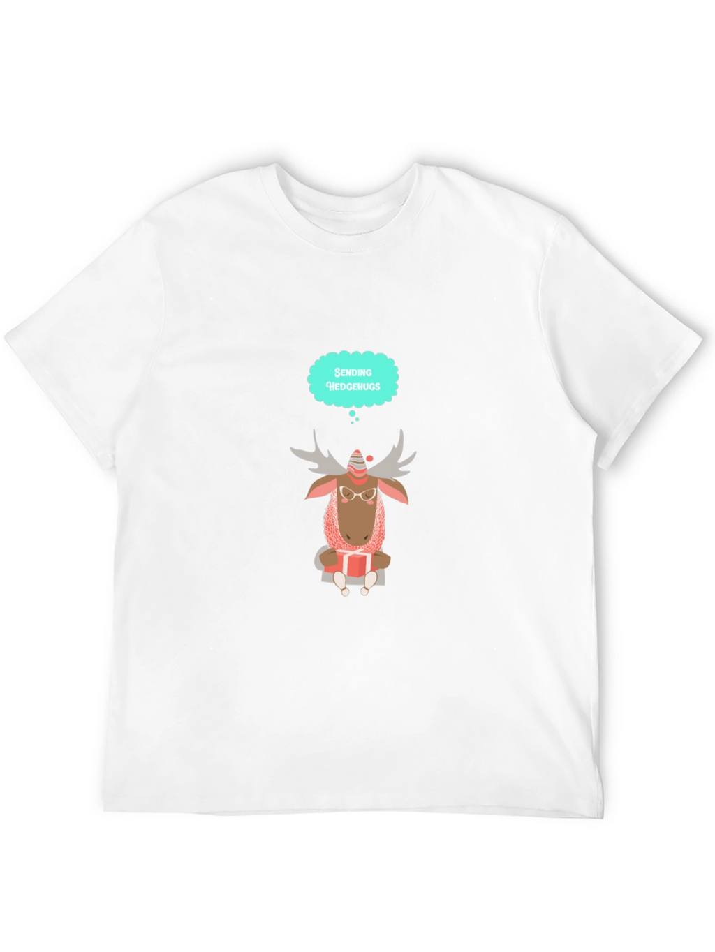 Moose Sending Hedgehugs T-Shirt