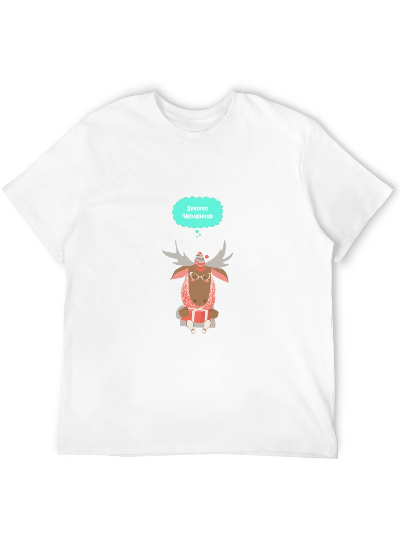 Moose Sending Hedgehugs T-Shirt