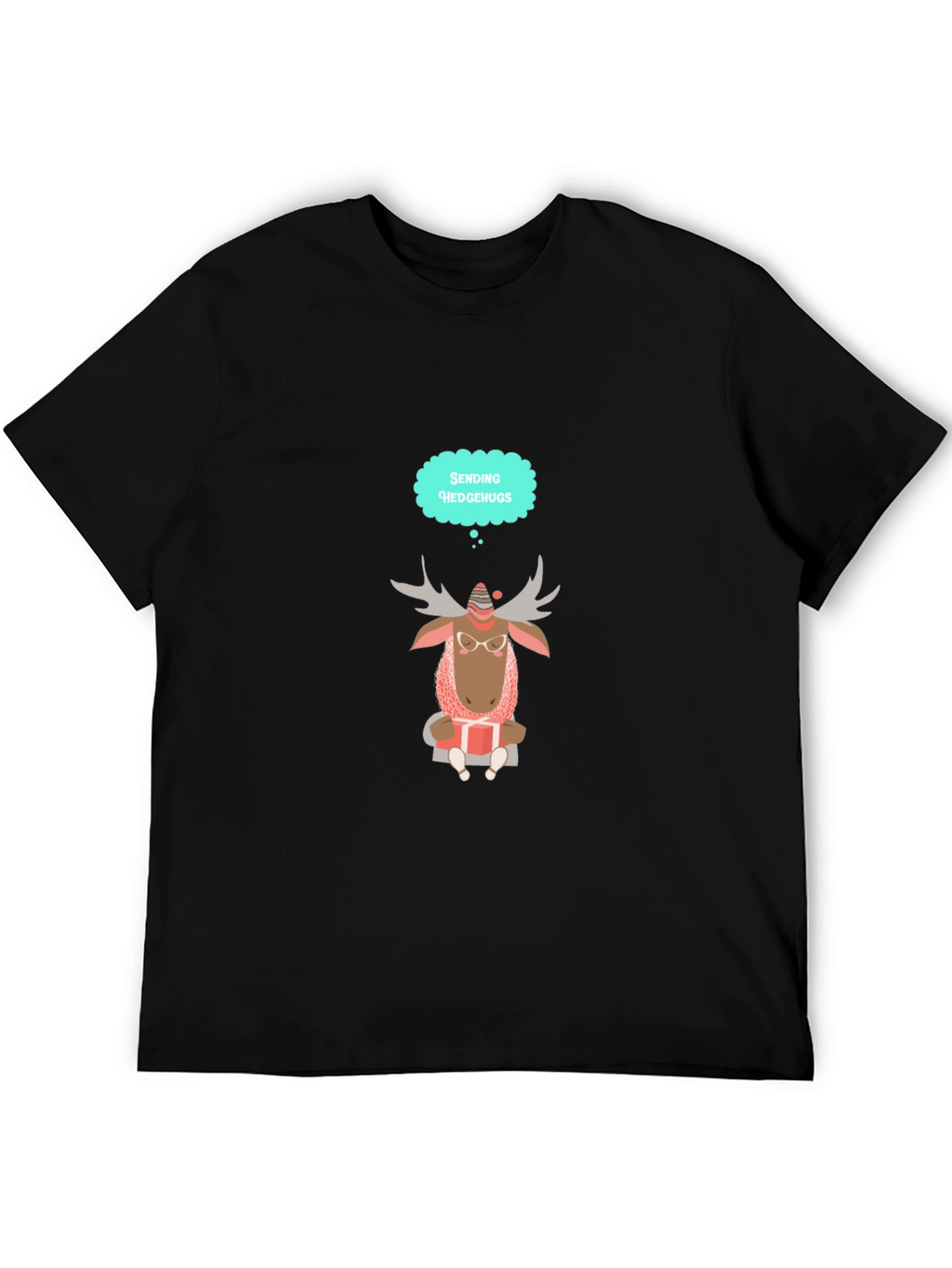 Moose Sending Hedgehugs T-Shirt