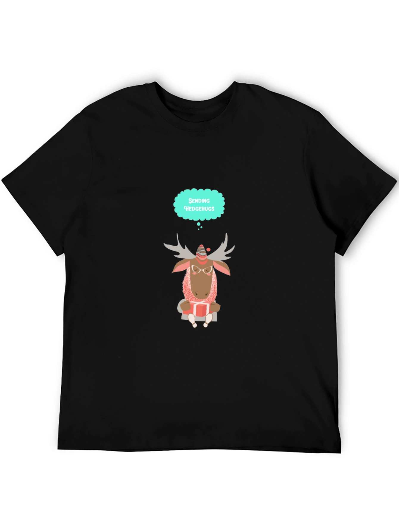 Moose Sending Hedgehugs T-Shirt