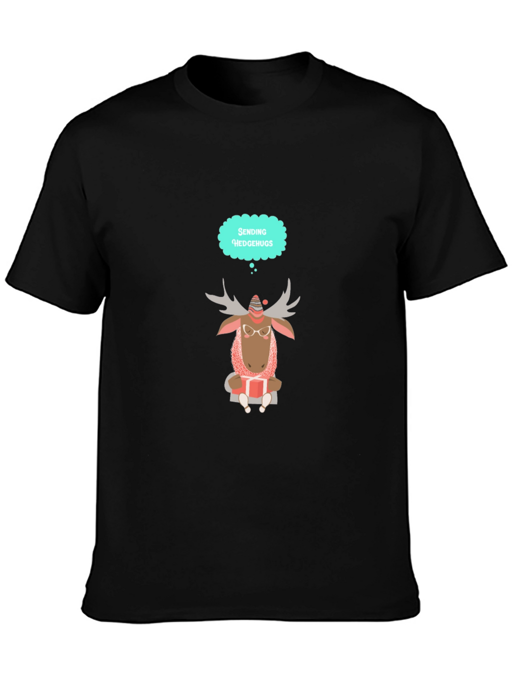 Moose Sending Hedgehugs T-Shirt