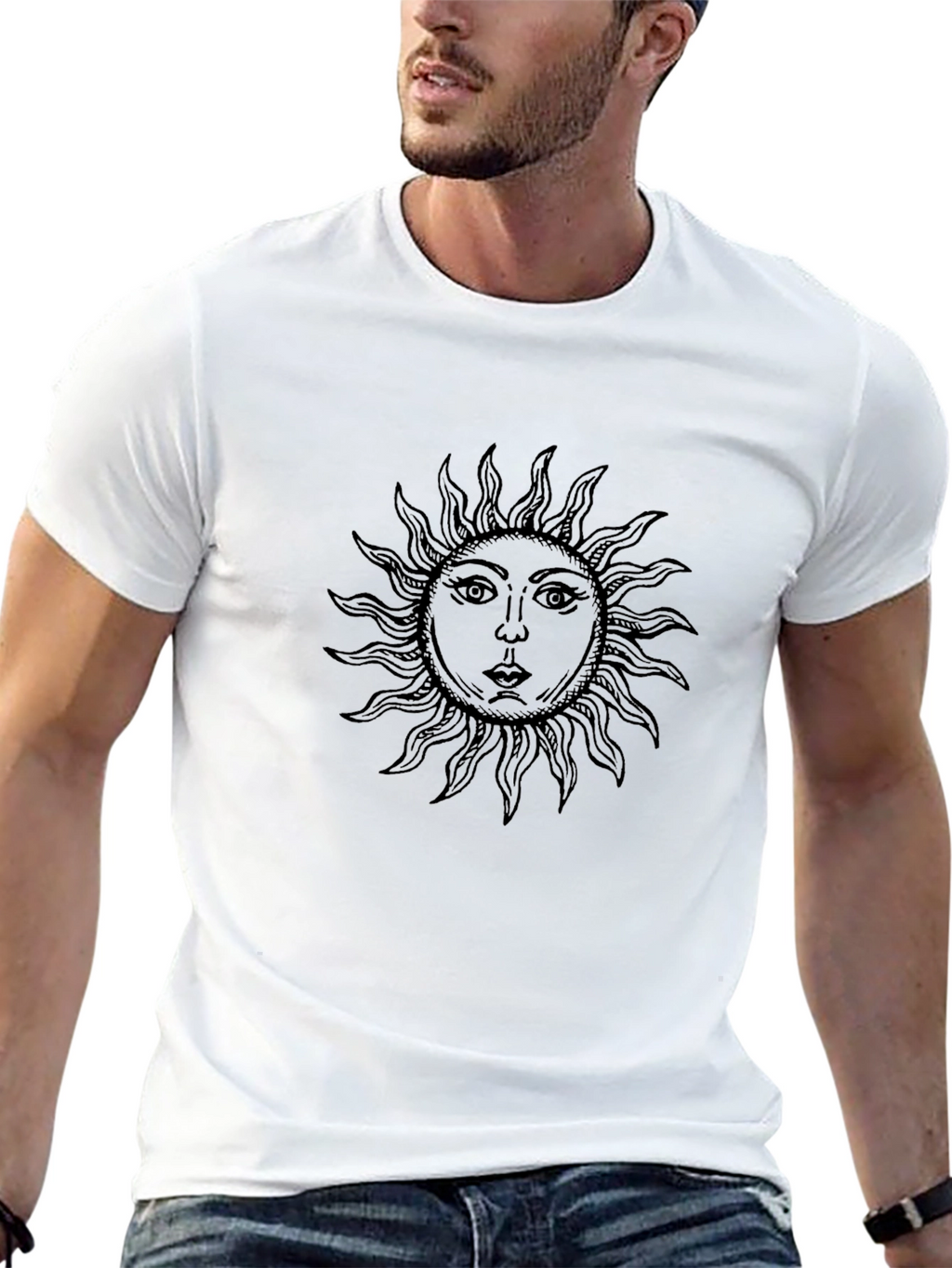 Sun Graphic Black T-Shirt
