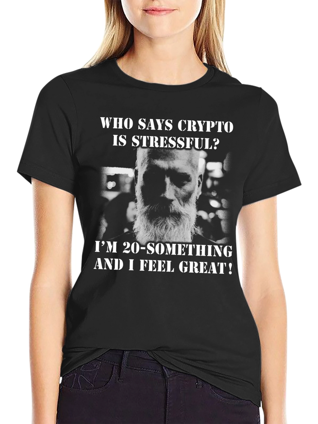 Crypto Stressful? Funny Graphic T-Shirt