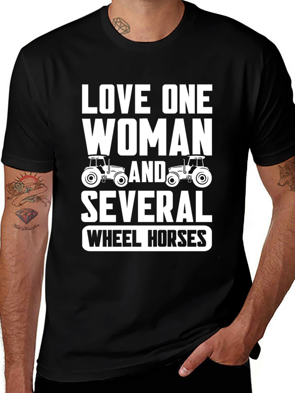 Love One Woman & Several Wheel Horses T-Shirt