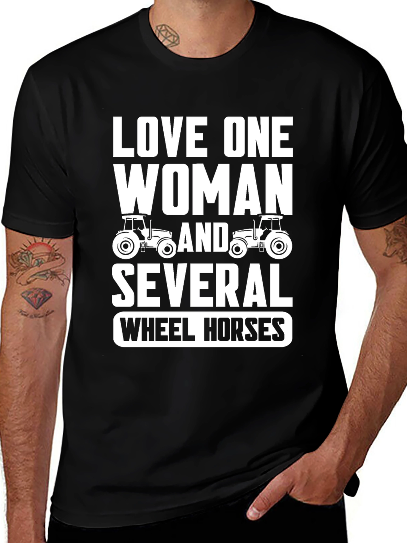 Love One Woman & Several Wheel Horses T-Shirt
