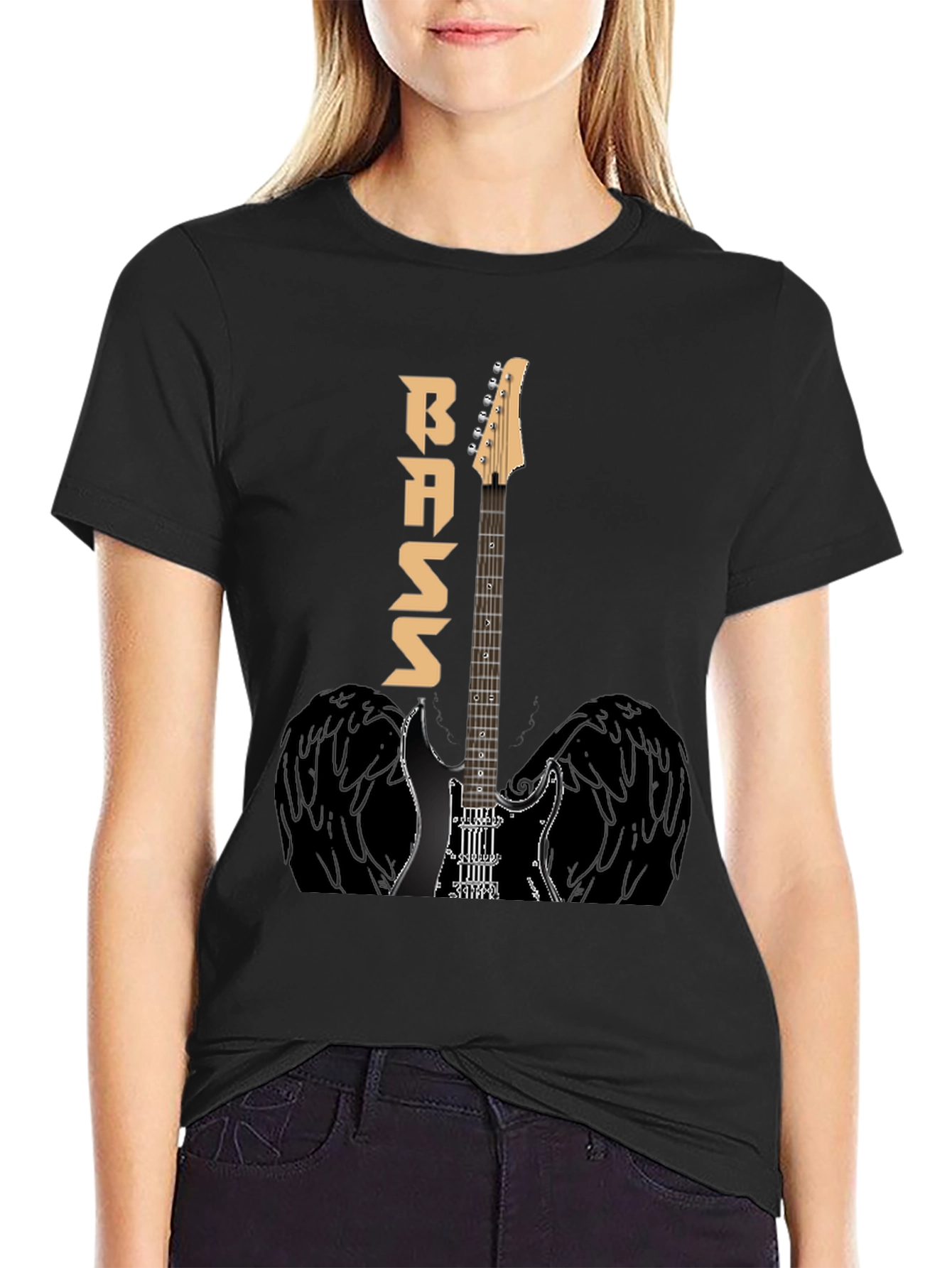 Bass Guitar Winged T-Shirt - Music Lover Tee