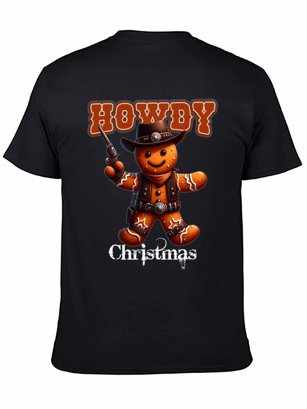 Howdy Christmas Cowboy Gingerbread T-Shirt