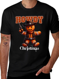 Howdy Christmas Cowboy Gingerbread T-Shirt