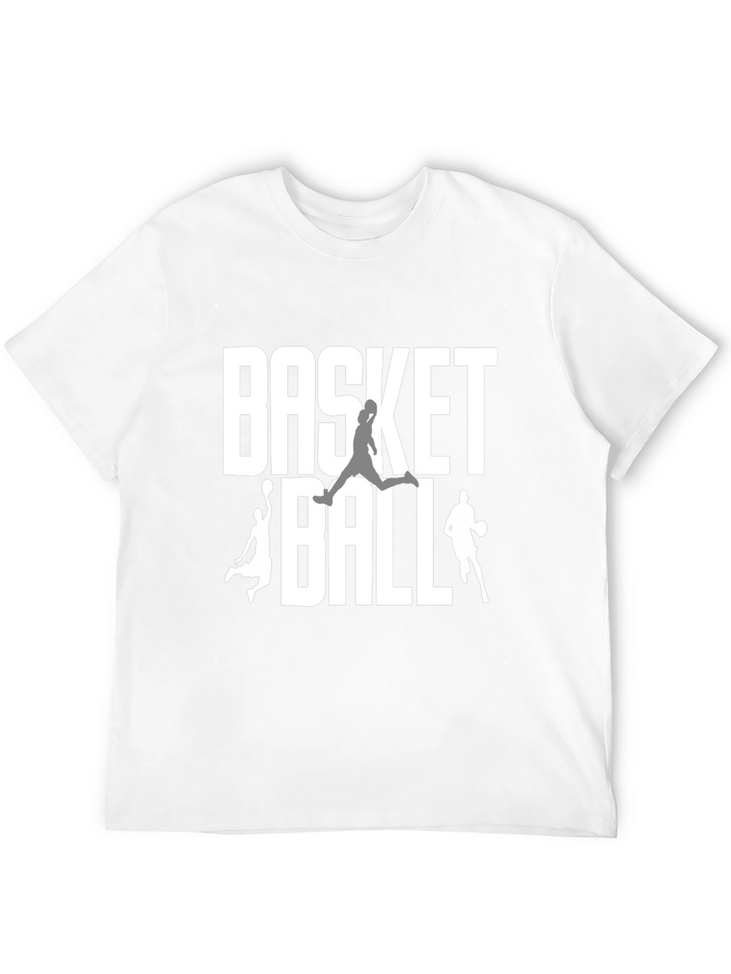 Basketball Graphic Tee | Black Cotton Blend T-Shirt