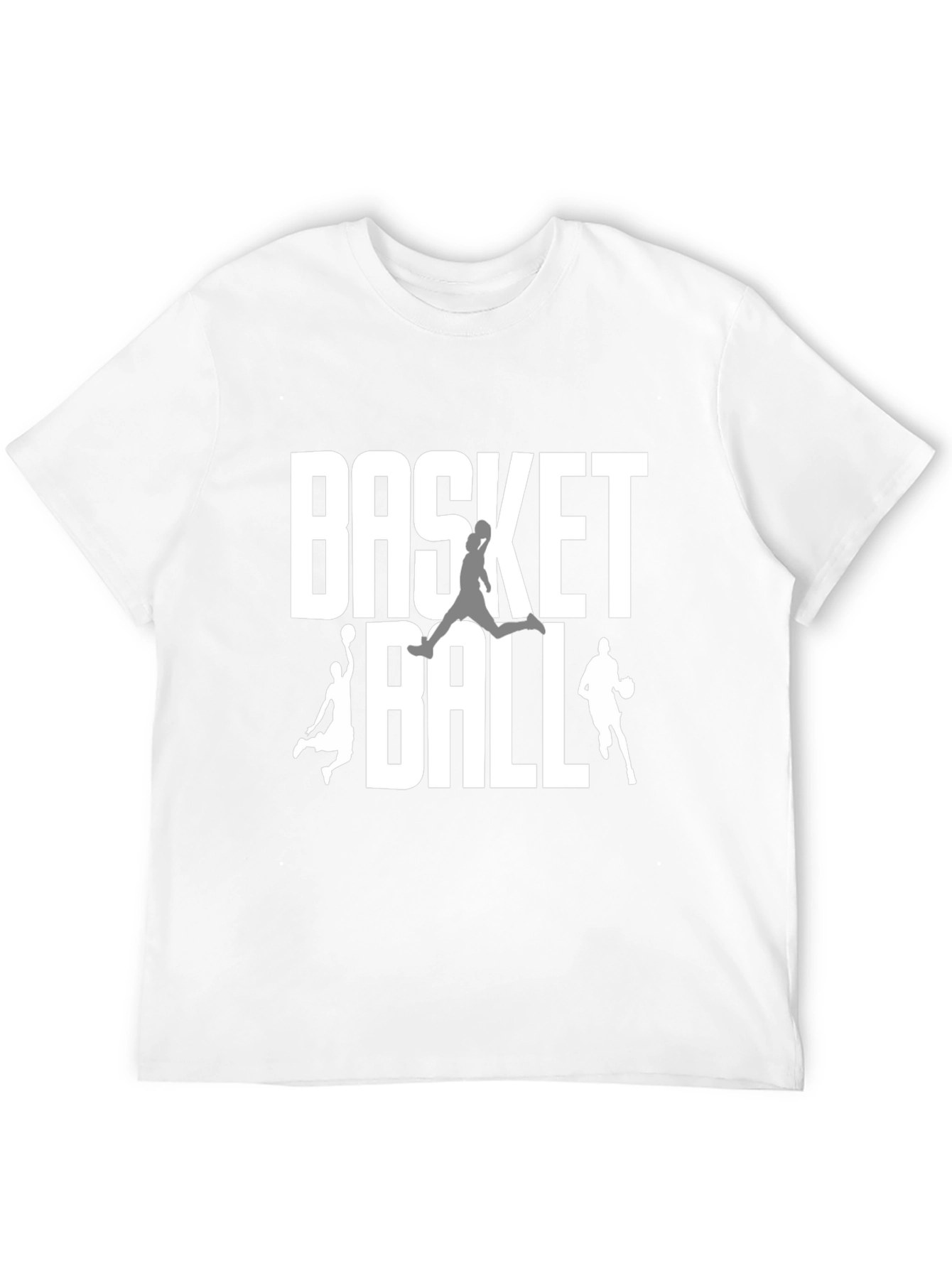 Basketball Graphic Tee | Black Cotton Blend T-Shirt