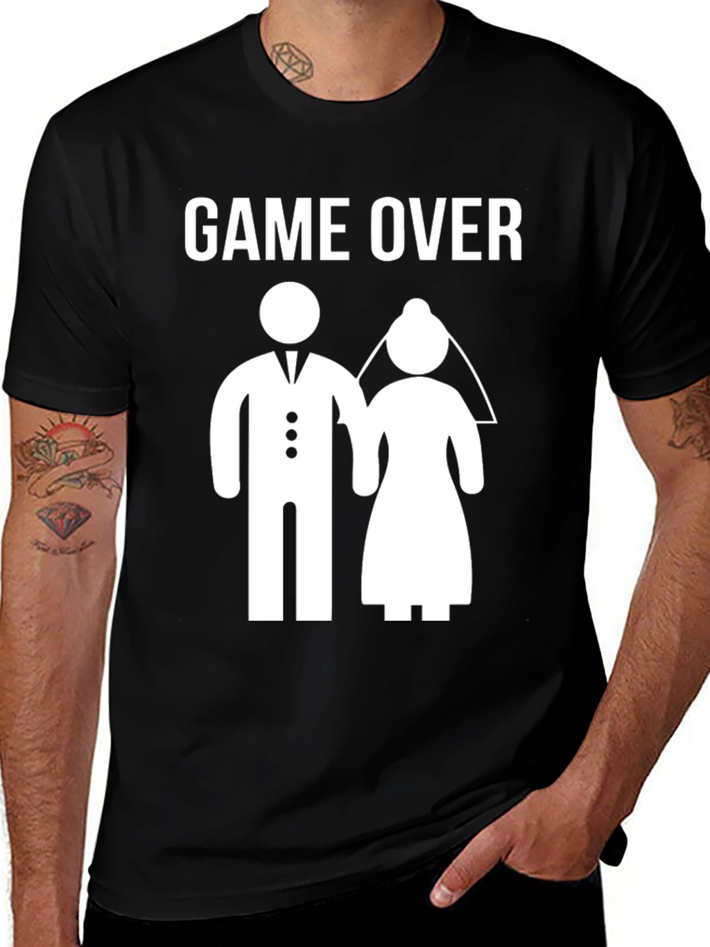 Game Over Wedding T-Shirt - Funny Groom Tee