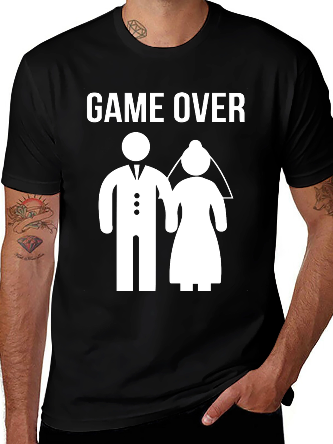 Game Over Wedding T-Shirt - Funny Groom Tee
