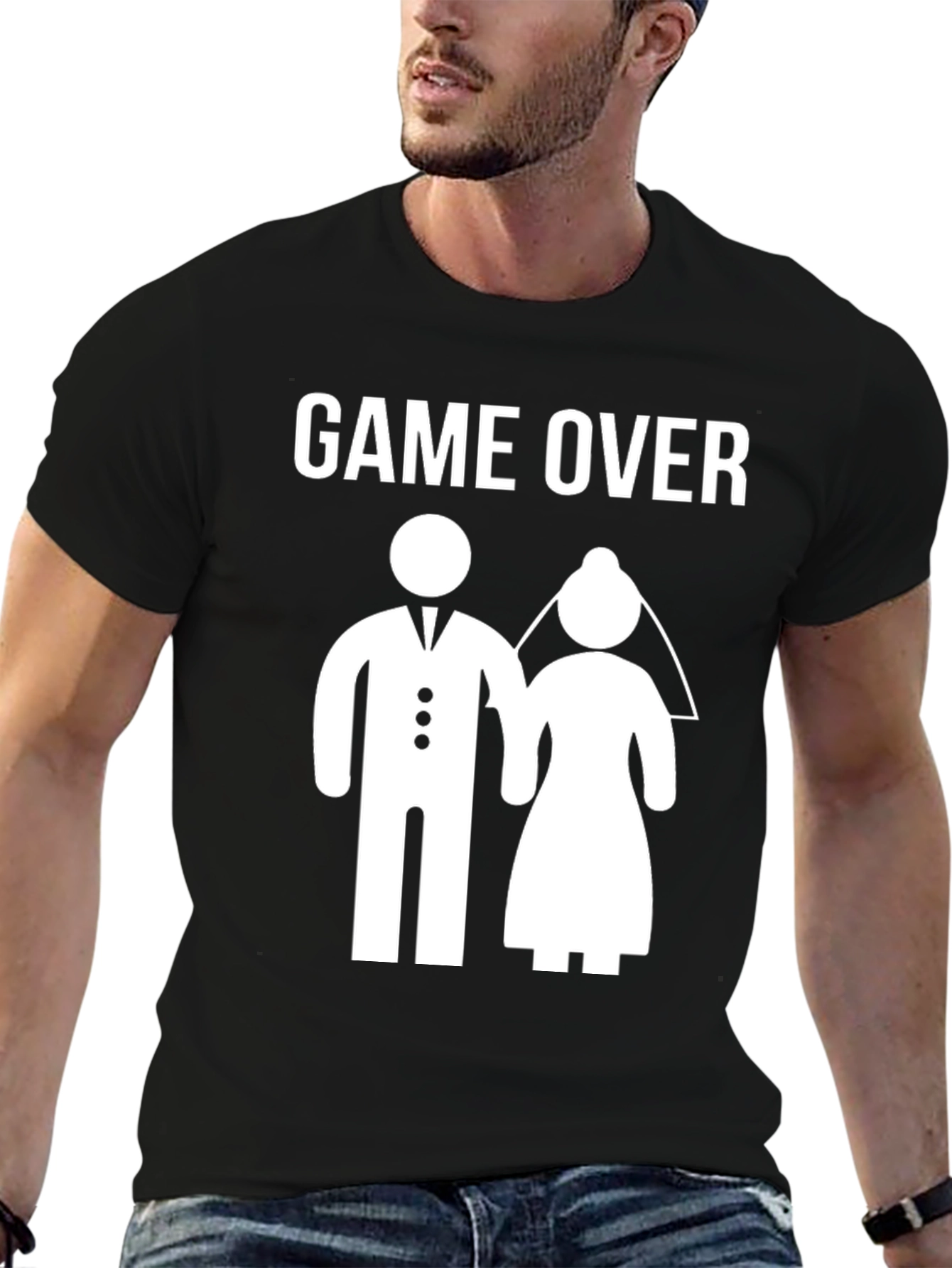 Game Over Wedding T-Shirt - Funny Groom Tee