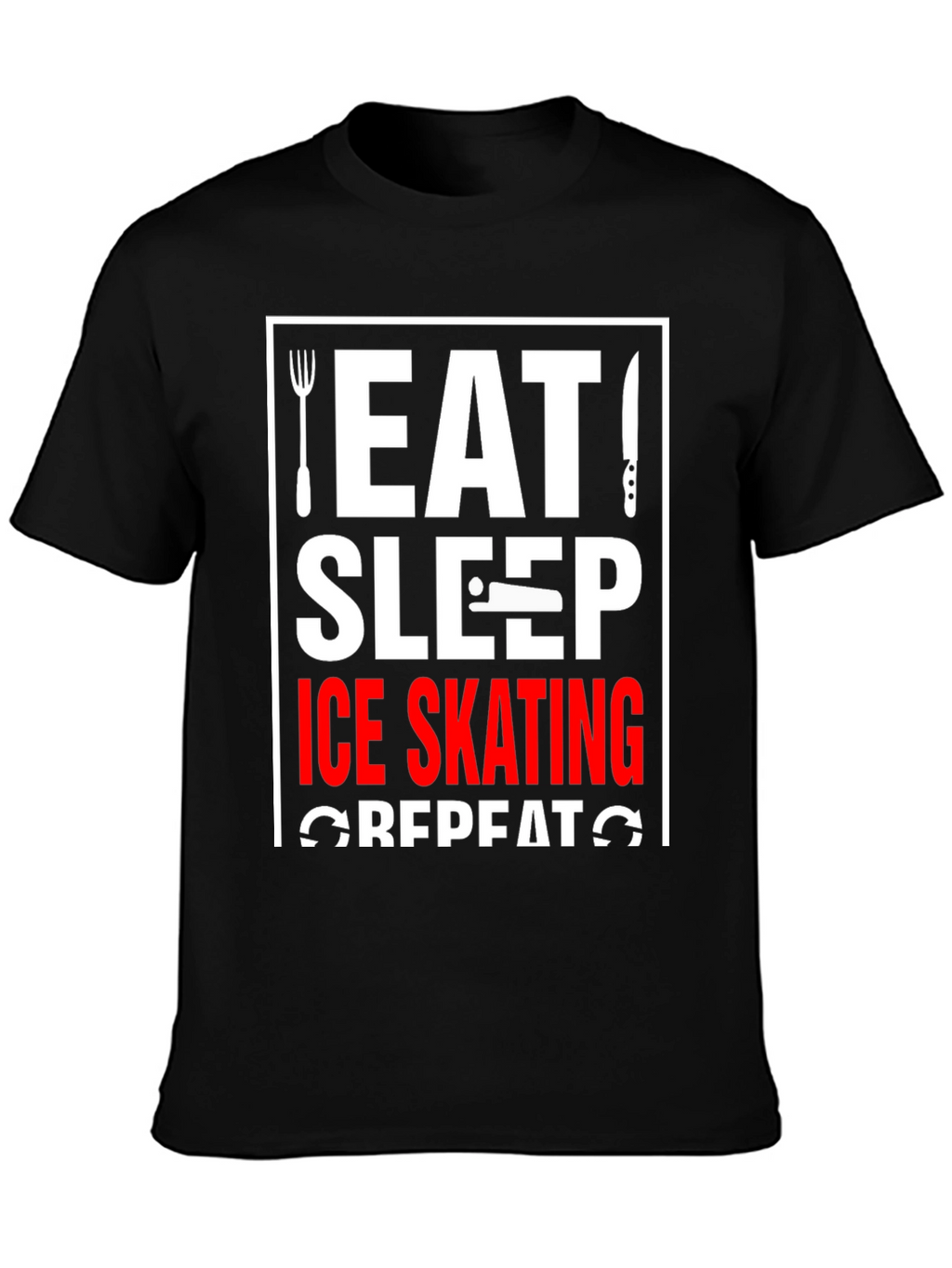 Eat Sleep Ice Skating Repeat T-Shirt