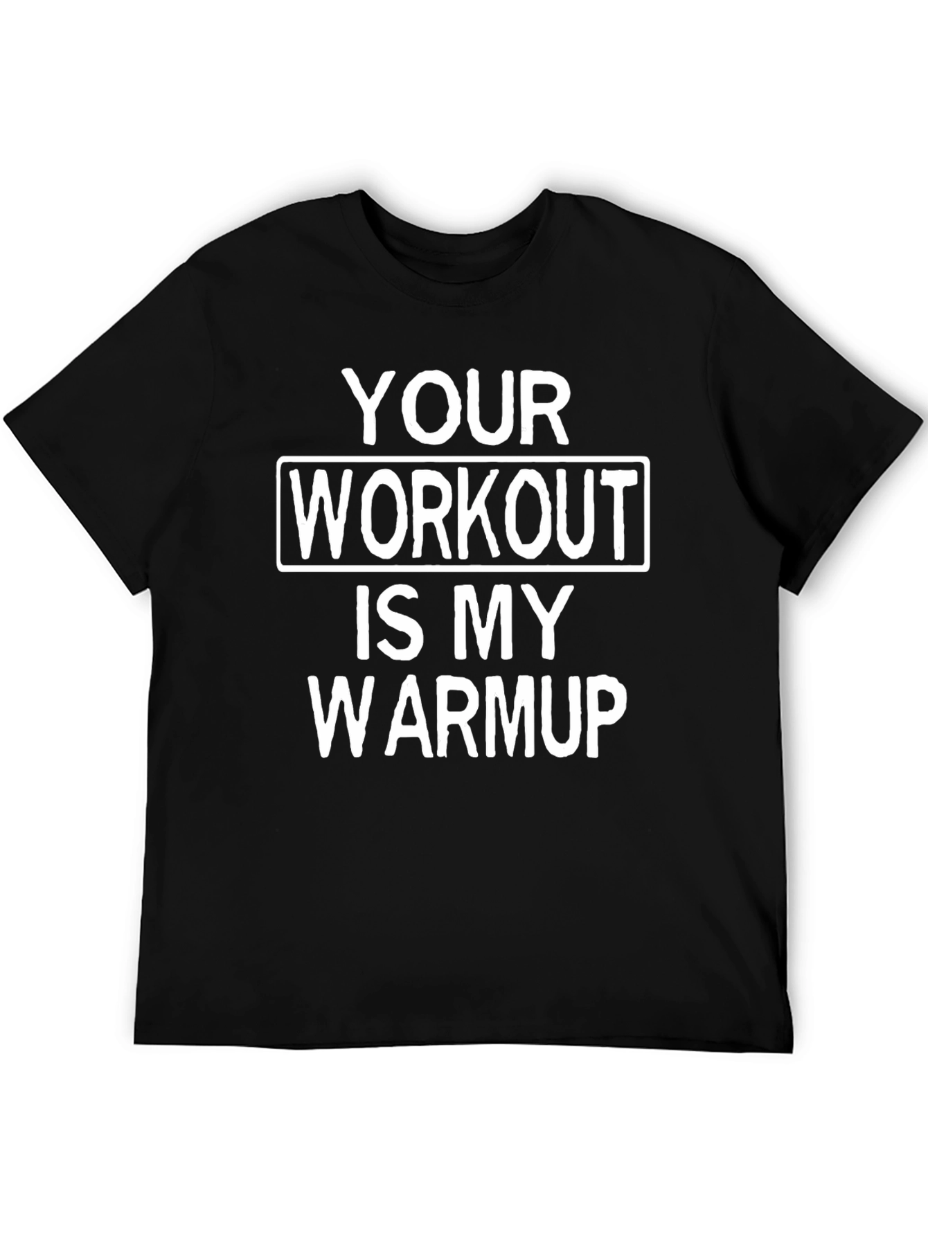 Workout Warmup Graphic Tee - Black