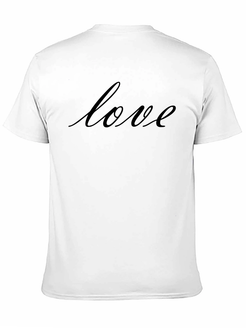 Love Script Tee - Stylish Black T-Shirt