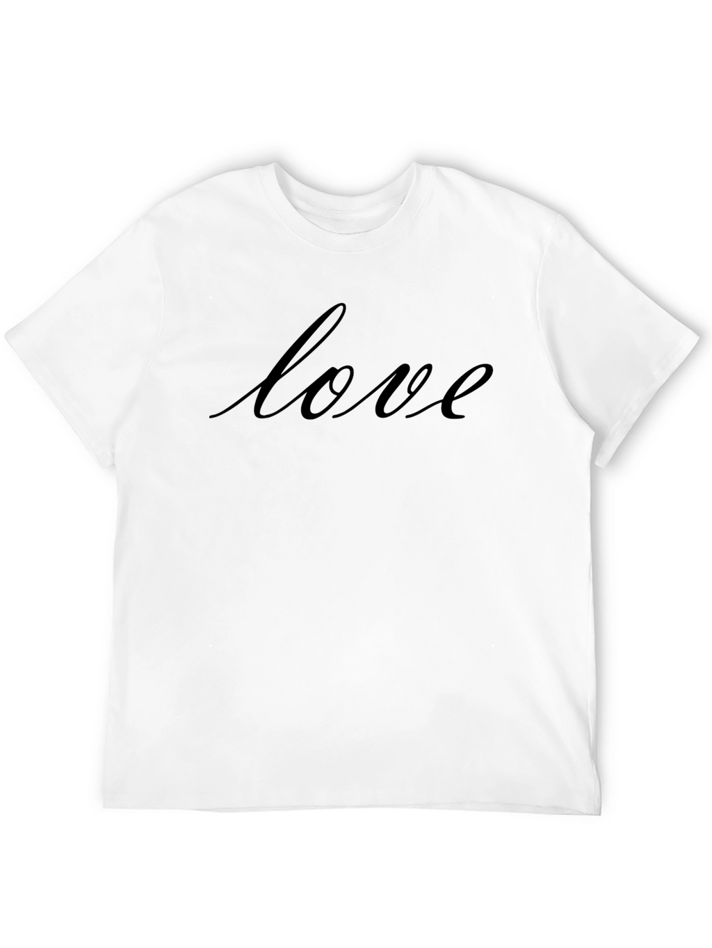 Love Script Tee - Stylish Black T-Shirt
